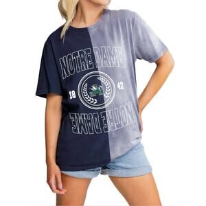 Gameday Couture Notre Dame Fighting Irish Bleach Dye Tee XL NWT